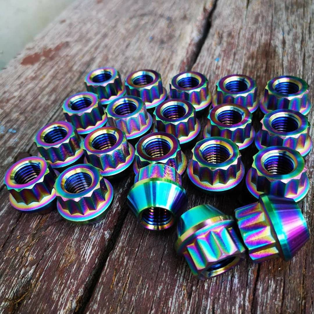 titanium 12 points flange nut 
